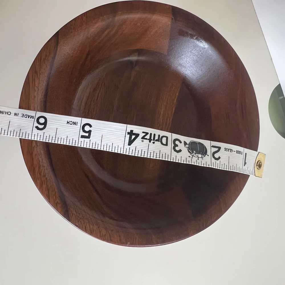 Vintage‎ 50’s Ozark Walnutware footed Wood Bowl, Brown, 5 inch
